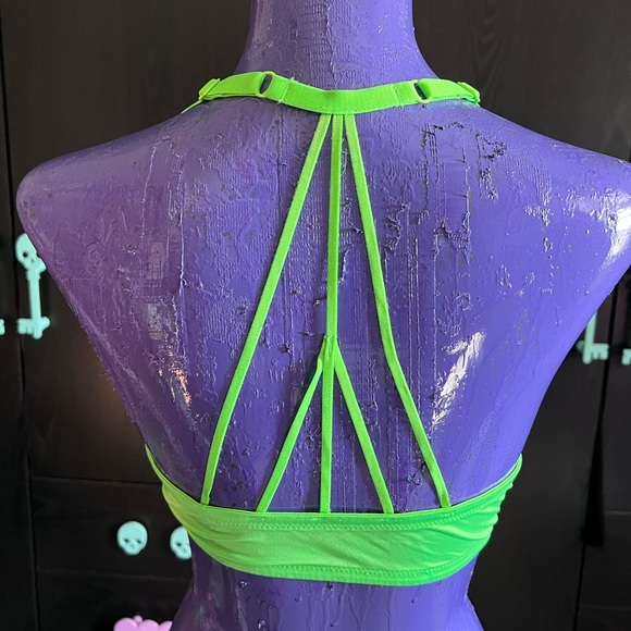 Lime Green Obsession Plunge Bra - Picture 2 of 2